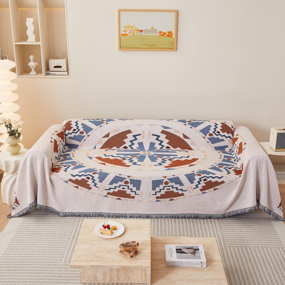 Bohemian Pattern Furniture Protection Sofa Decor Wear-Resistant Couch Cover