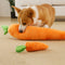 Juguete interactivo para perros de juguete de peluche de zanahoria