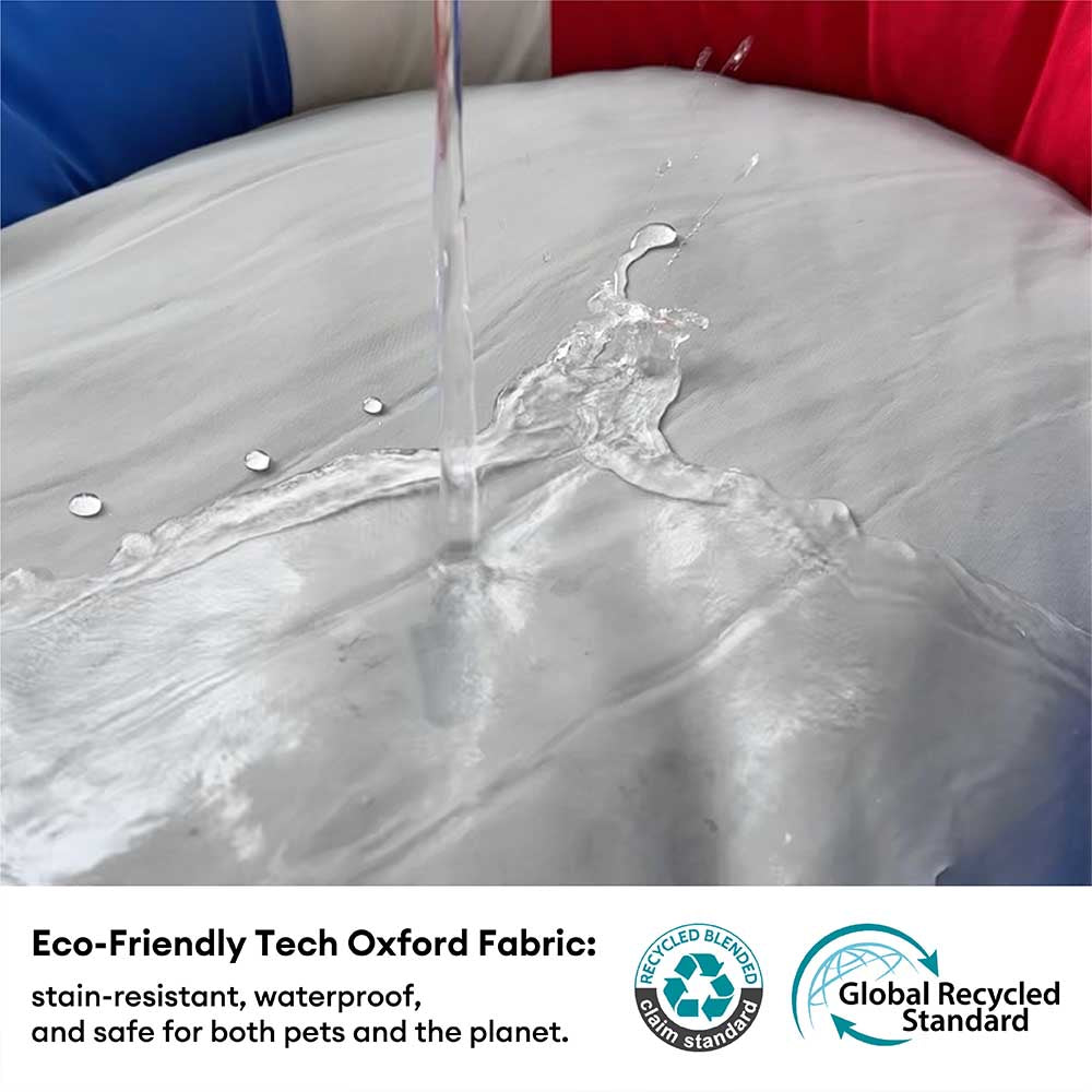 Cama para mascotas en forma de bote impermeable de enfriamiento de verano con almohada-balsa de enfriamiento