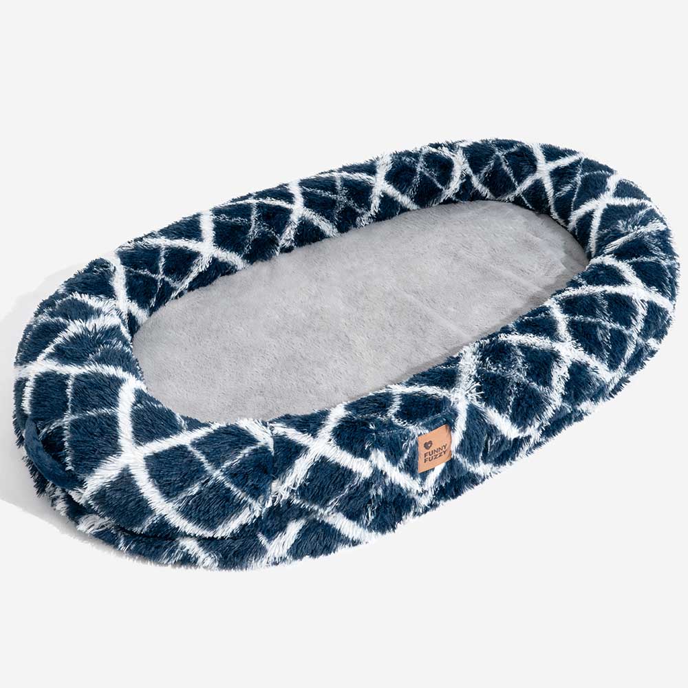 Luxury Super Large Sleep Deeper Oval Bed Human Dog Bed