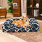 Cama clásica de sofá para perros a cuadros a cuadros - Comodidad acogedora
