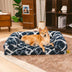 Cama clásica de sofá para perros a cuadros a cuadros - Comodidad acogedora