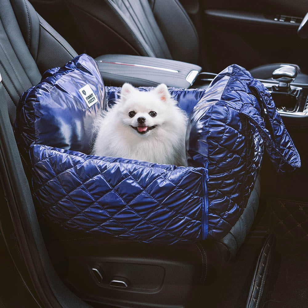 Lit rehausseur de siège d'auto matelassé pour chien Cloud Luxury