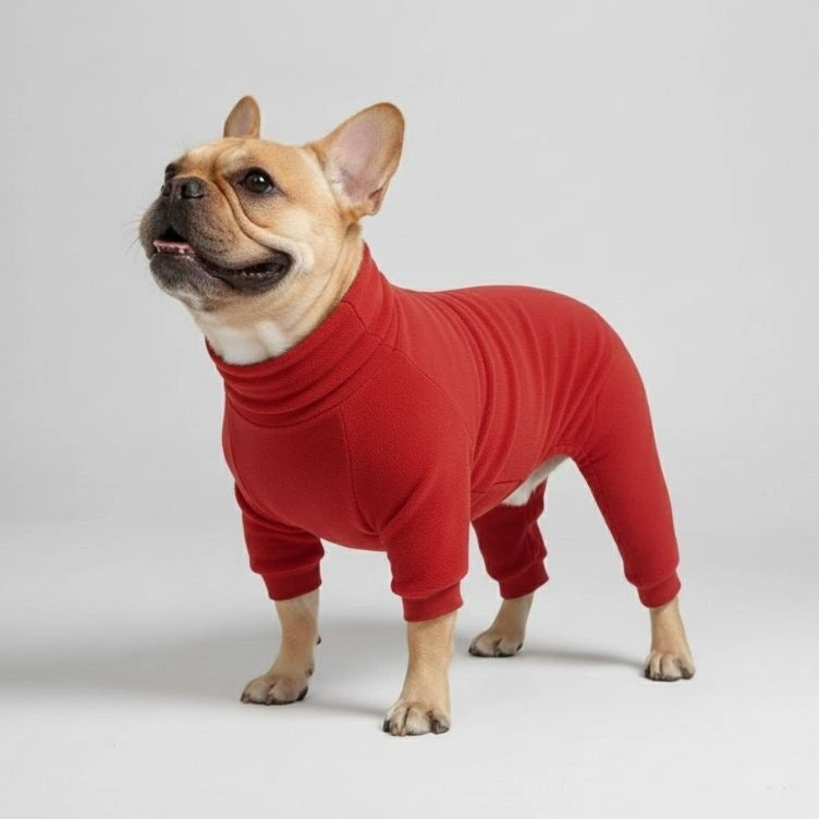 Kuscheliger Fleece-Hundepyjama – perfekte Nachtwäsche für große Hunde