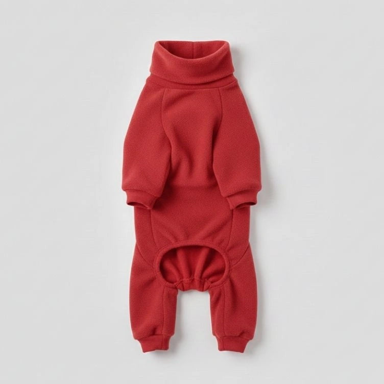 Kuscheliger Fleece-Hundepyjama – perfekte Nachtwäsche für große Hunde