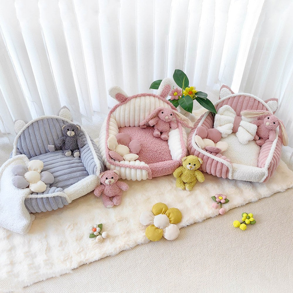 Panna rosa soffice accogliente lavabile per cane e gatto divano