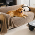 Cream Textured Jacquard Design Sofa Decorative Throw Couch Cover