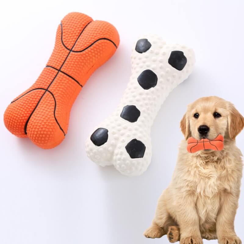 Durable Squeaky Bone Toy Dog Chew Toy