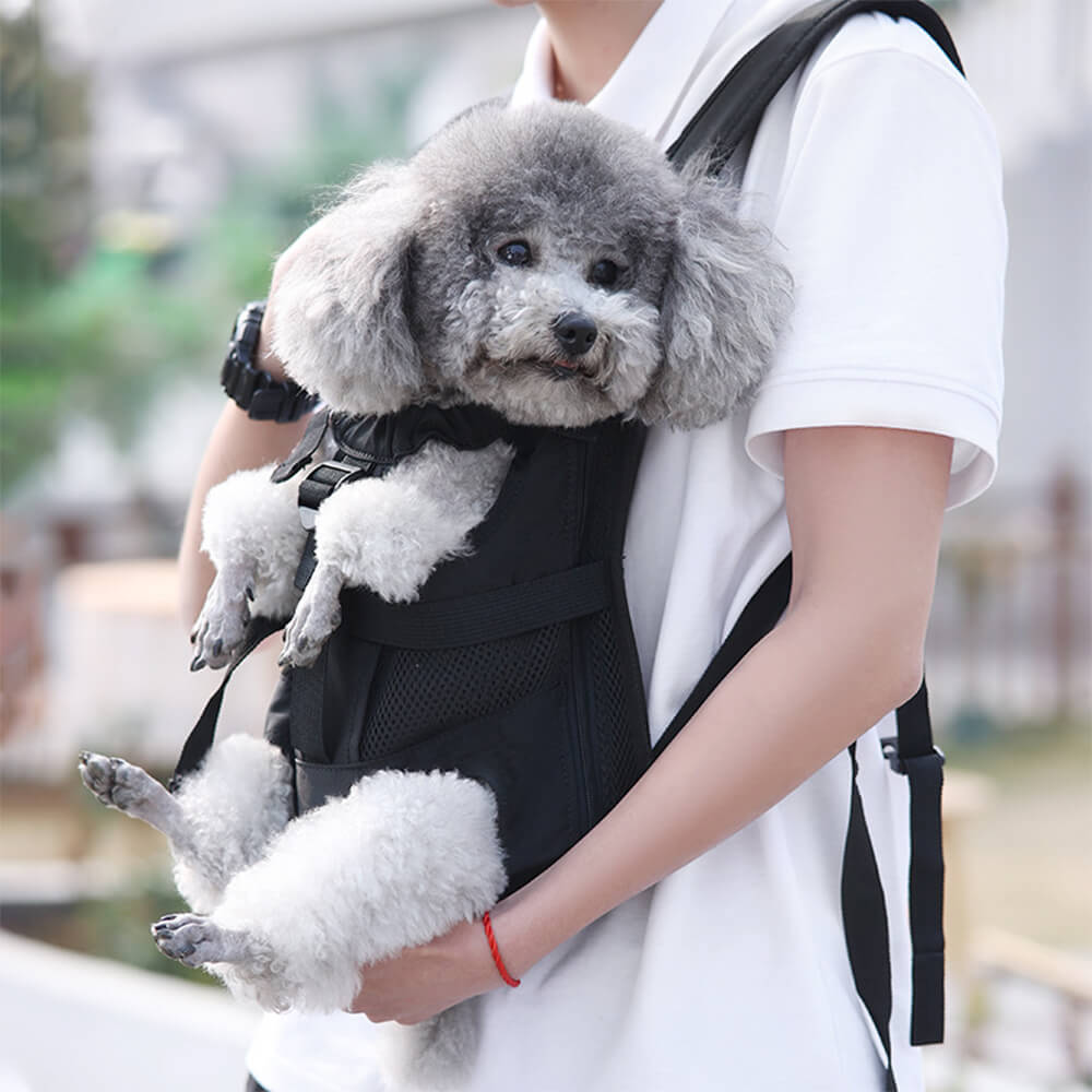 Breathable and Adjustable Portable Front-Hugging Backpack Dog Travel Bag