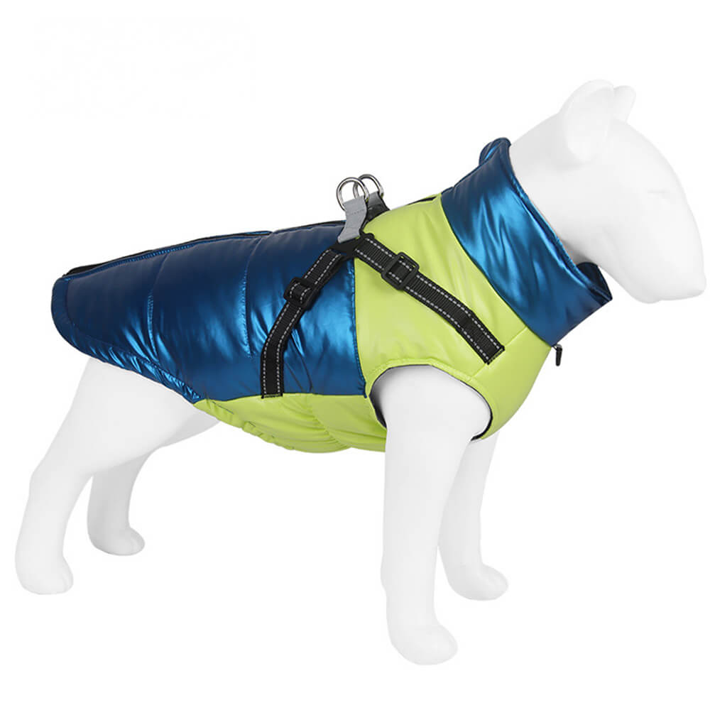 Schicke, reflektierende, wasserdichte, sichere, warme Hundejacke mit verstellbarer Passform