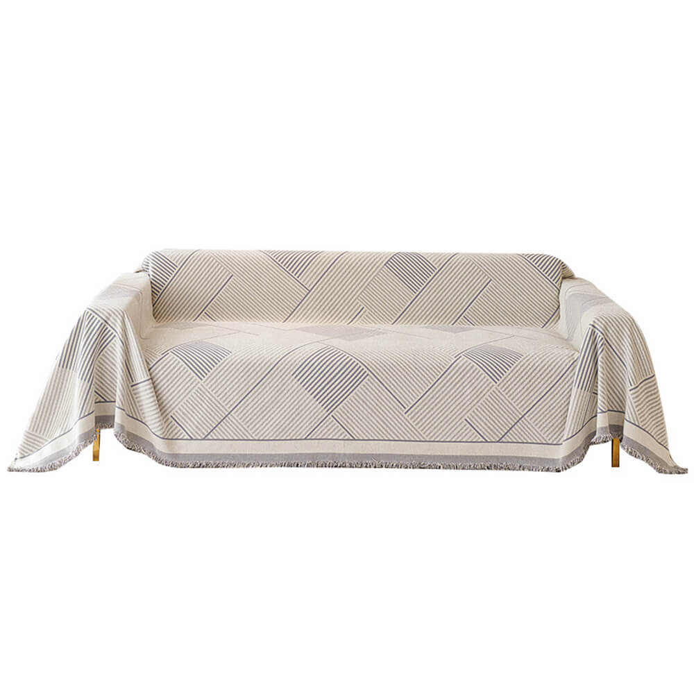 Patrón geométrico de geométrico Chenille Trow Couch Couch