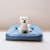 Cama de tela de peluche de soporte curvo cama impermeable y cama para perros y gatos