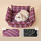 Plaid espandibile morbido reversibile con culo a bottone a corno e letto gatto