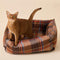 Plaid espandibile morbido reversibile con culo a bottone a corno e letto gatto