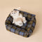 Plaid espandibile morbido reversibile con culo a bottone a corno e letto gatto