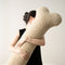 Oreiller de canapé en forme d'os en peluche, coussin décoratif doux et confortable