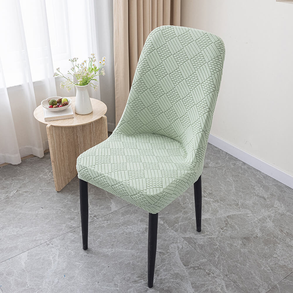 Stretch Jacquard Dining Chair Protector Removable Washable Parson Chair Slipcover