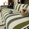 Venus Striped Geometric Chenille Full-Cover Throw Couch Cover