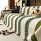 Venus Striped Geometric Chenille Full-Cover Throw Couch Cover
