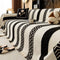 Venus Striped Geometric Chenille Full-Cover Throw Couch Cover