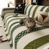 Venus Striped Geometric Chenille Full-Cover Throw Couch Cover