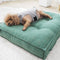 Cama de perros de almohada de servicio pesado de servicio pesado rectángulo grande