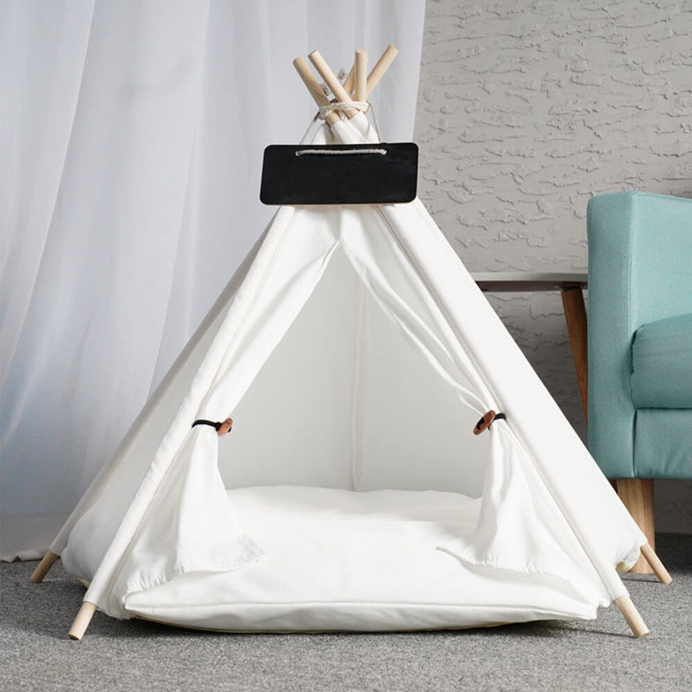 Lightweight Breathable Removable Five-Pointed Star Pet Teepee Tent