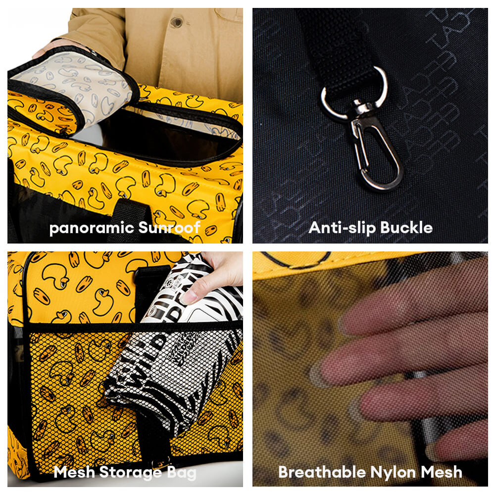 Breathable Mesh Foldable Lightweight Travel Dog & Cat Carrier Bag