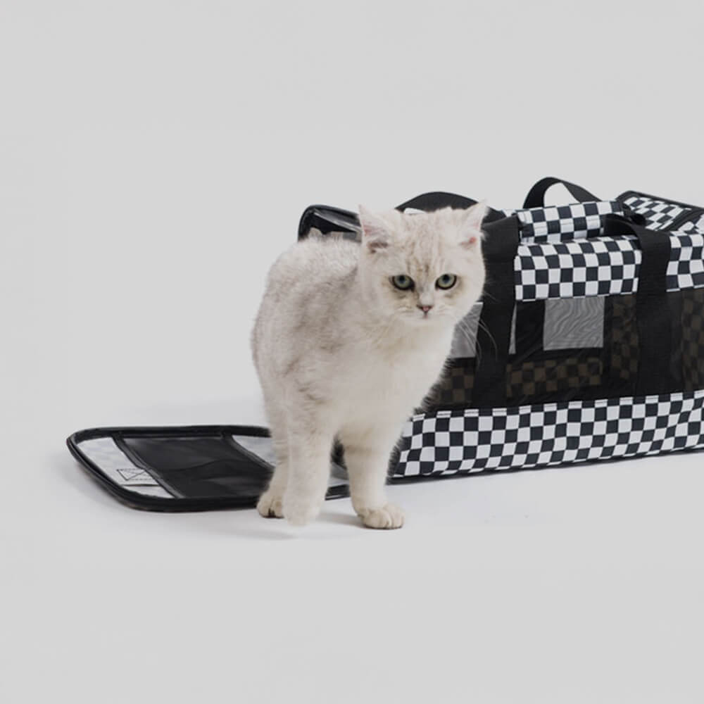 Breathable Mesh Foldable Lightweight Travel Dog & Cat Carrier Bag