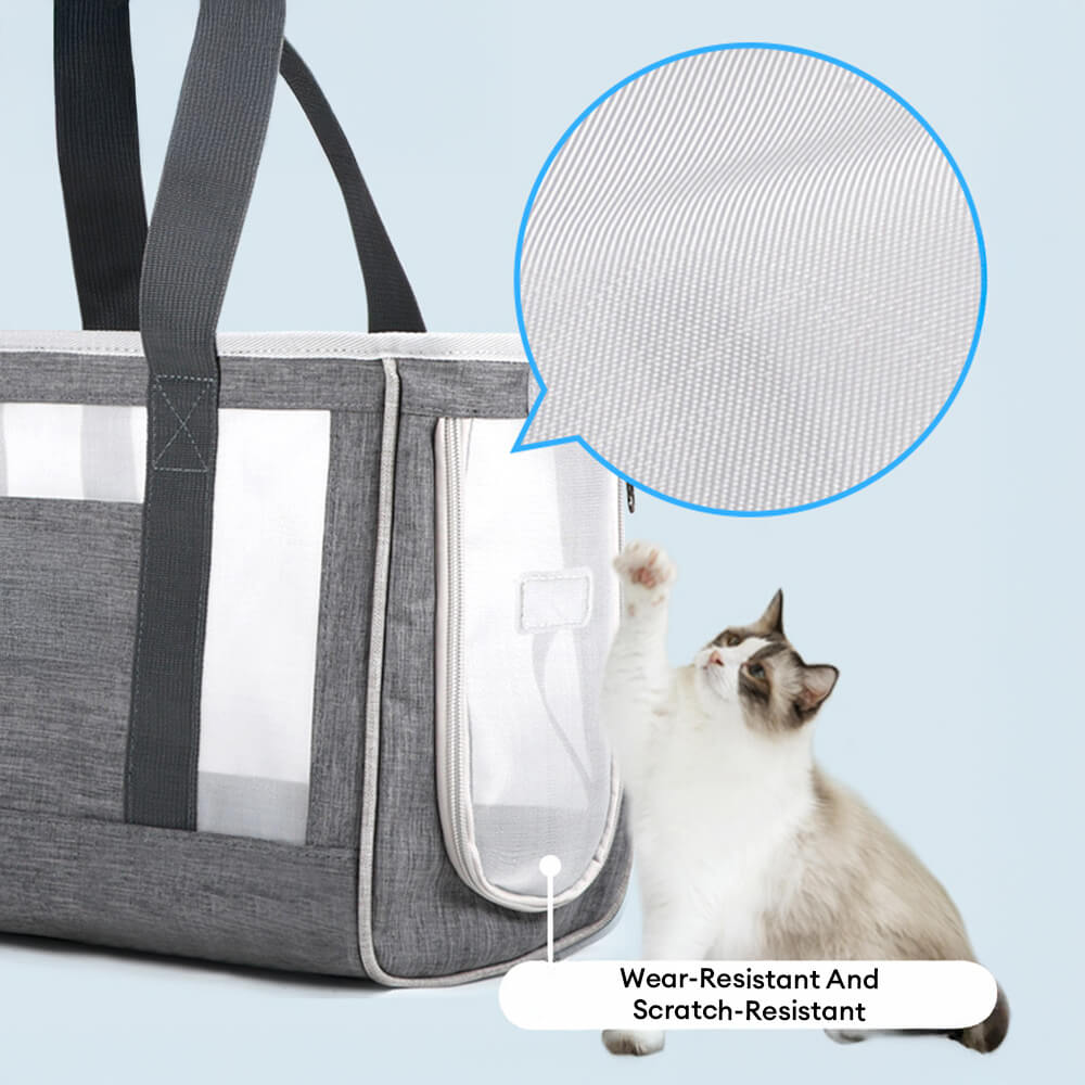Breathable Mesh Travel Handbag Crossbody Cat Bag