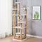 Breathable Rattan-Weave Sisal Multi-Level Cat Tree with Cozy Bed