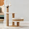 Breathable Rattan-Weave Sisal Multi-Level Cat Tree with Cozy Bed