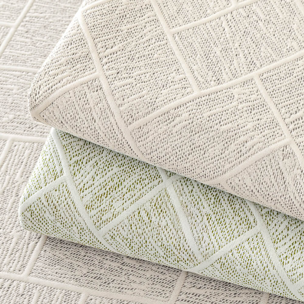 Cooling Iced Bean Geometric Pattern Non-Slip Couch Cover