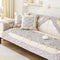 Rustic Floral Patchwork Cotton Quilted Anti-Scratch Couch Cover