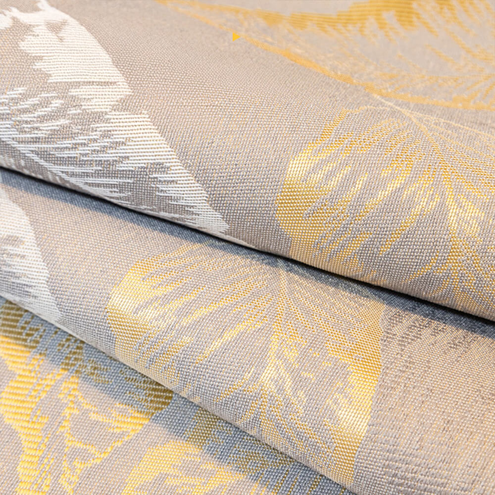 Luxurious Gilded Leaf Texture Non-Slip Couch Cover