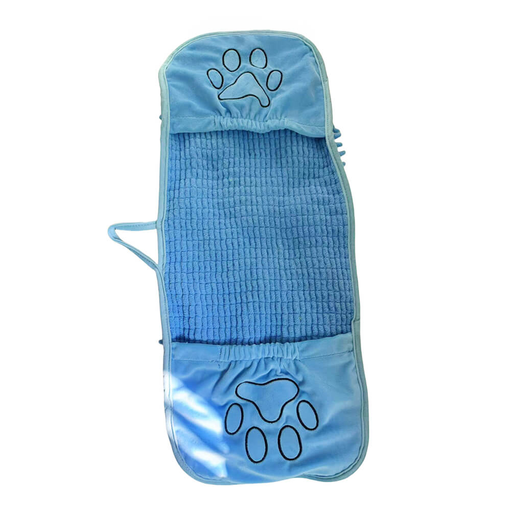 Toalla de baño de chenille y gato de chenille suave y seca