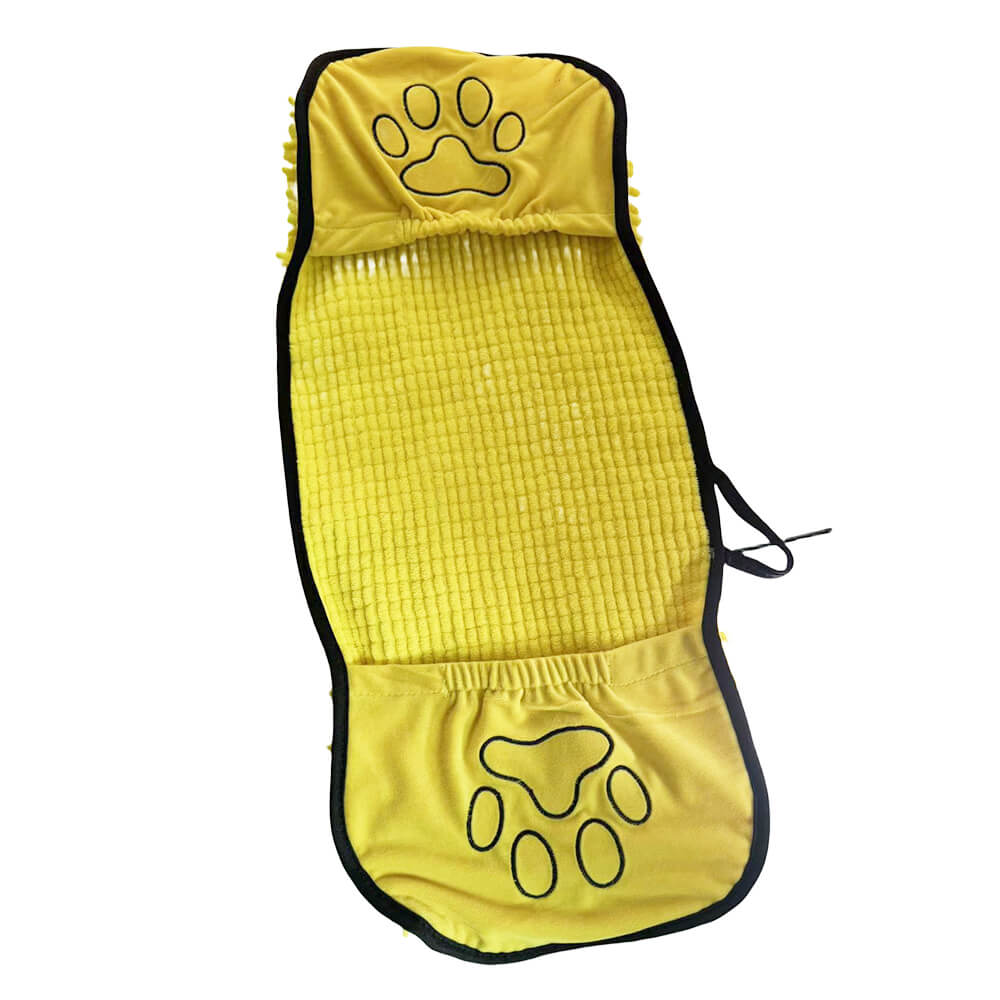 Toalla de baño de chenille y gato de chenille suave y seca