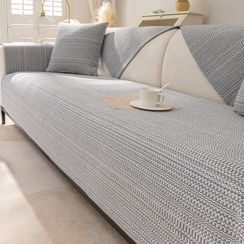 Stylish Soft Comfortable Linen Blend Couch Cover