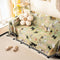 Dog Park Themed Anti-Scratch Tassel Edge Throw Couch Cover