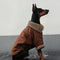 Vintage Flieger-Hundejacke mit Shearling-Futter – warm und stilvoll