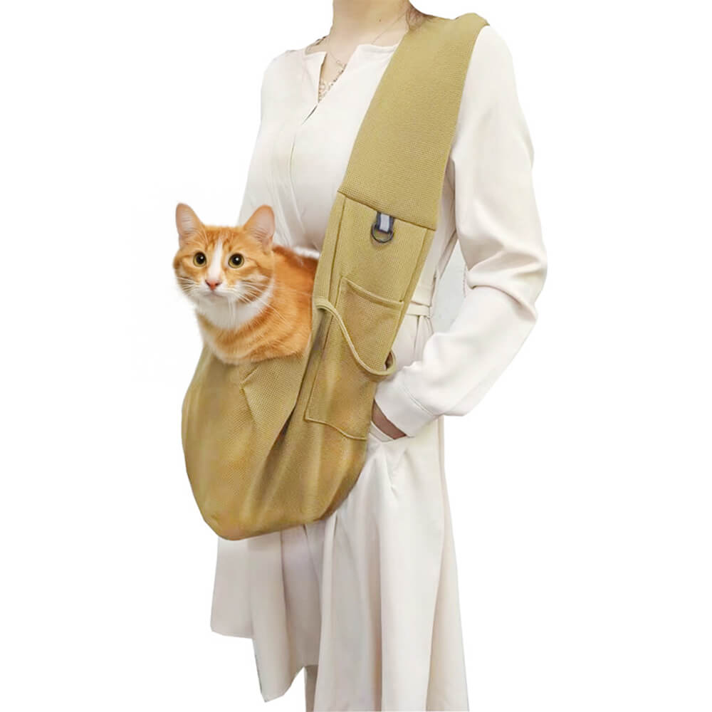 Waffle Breathable Portable Travel Dog & Cat Carrier Bag