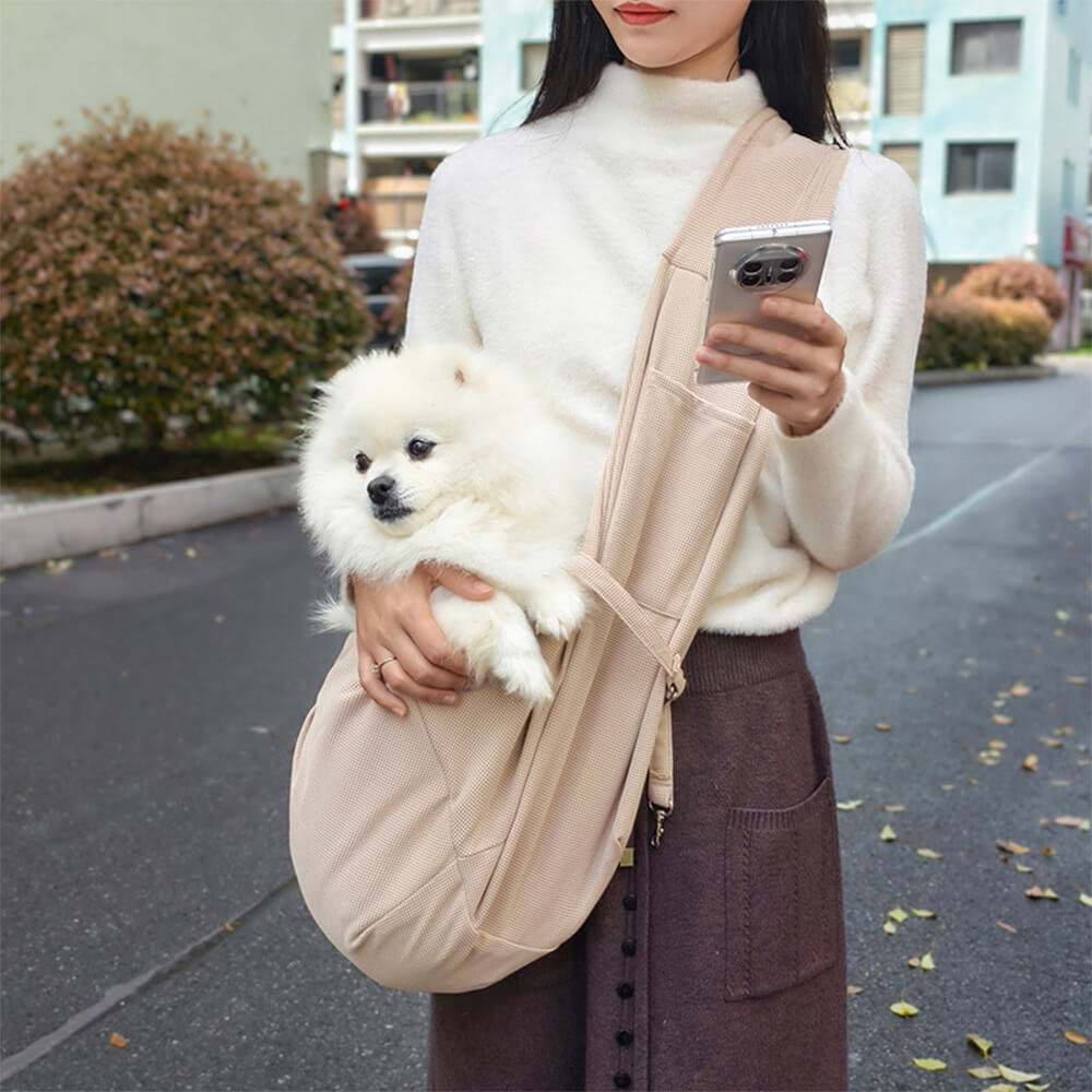 Waffle Breathable Portable Travel Dog & Cat Carrier Bag