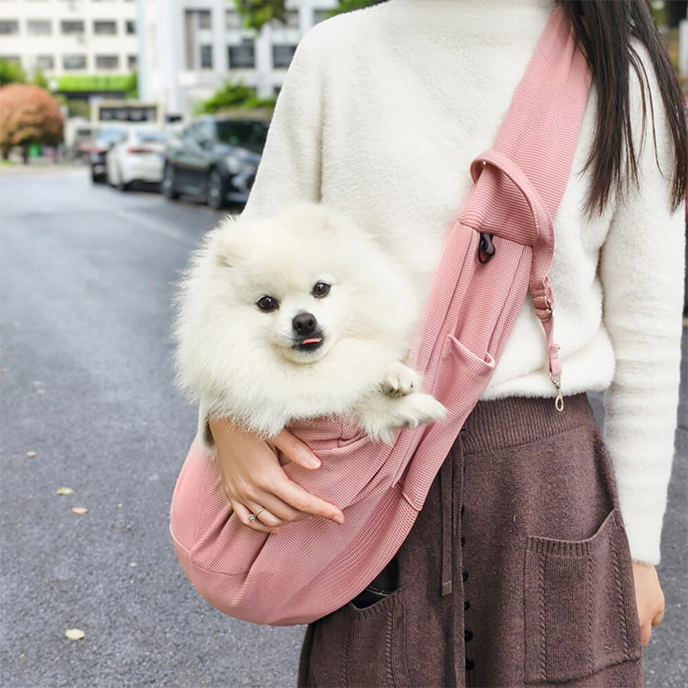 Waffle Breathable Portable Travel Dog & Cat Carrier Bag