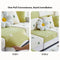 Floral Embroidered Fleece Sofa Anti-Scratch Stretch Couch Cover