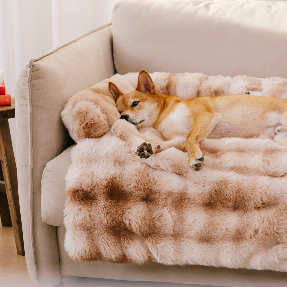 Flauschige, flauschige, beruhigende Hundebett-Sofaschutz-Haustiermatte