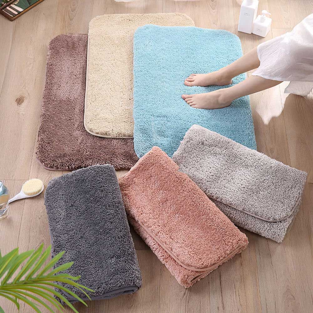 Thick Plush Absorbent Mud-Resistant Pet Door Mat for Dirty Paws