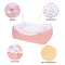 All-Season Cozy Washable Floral Cotton Dog & Cat Bed
