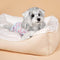 All-Season Cozy Washable Floral Cotton Dog & Cat Bed