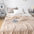 All-Season Lightweight Breathable Cotton Waffle Throw Blanket for Pets & People