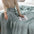 All-Season Lightweight Breathable Cotton Waffle Throw Blanket for Pets & People